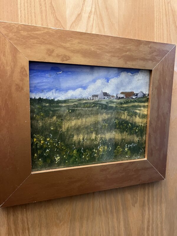 Hilltop farm oil painting by Peter mylles - Image 2