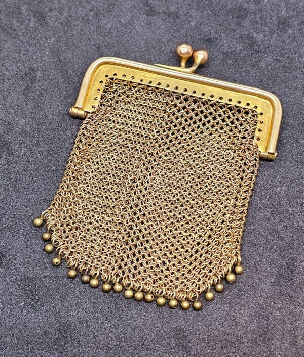 Solomon Blanckensee 9ct Gold Mesh Purse