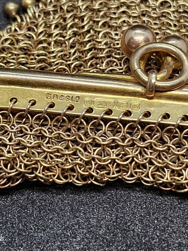 Solomon Blanckensee 9ct Gold Mesh Purse - Image 3