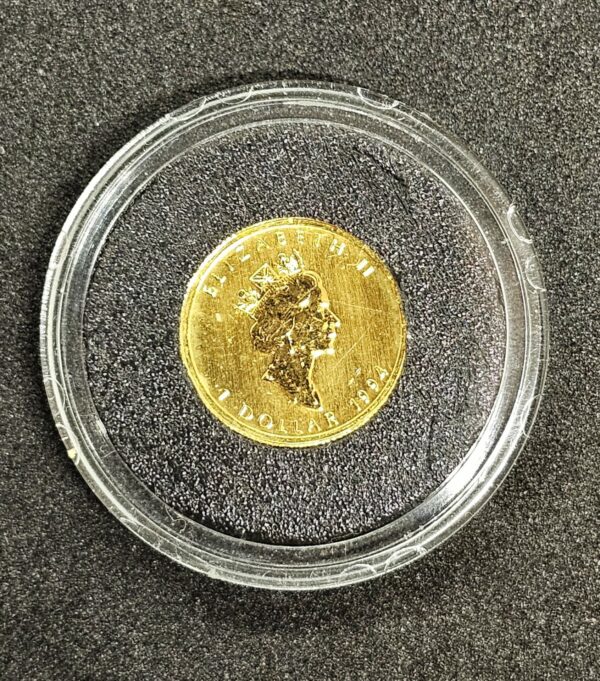 1/20 oz Gold CANADA 1 Dollar 1994 MAPLE LEAF - Image 2