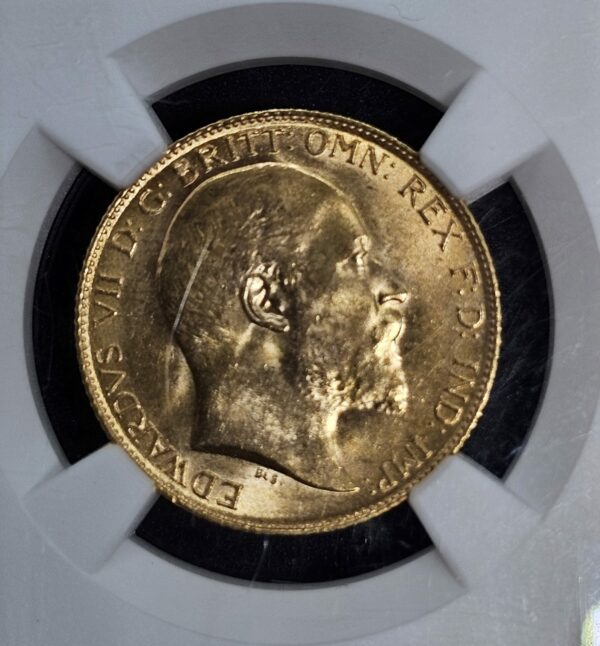 1910 Gold Half Sovereign Edward VII - Image 2