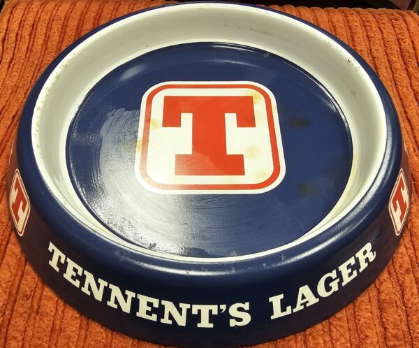 Retro Tennents Tin Bowl