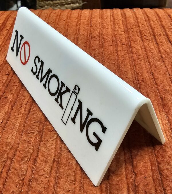 Retro No Smoking Table signs - Image 2