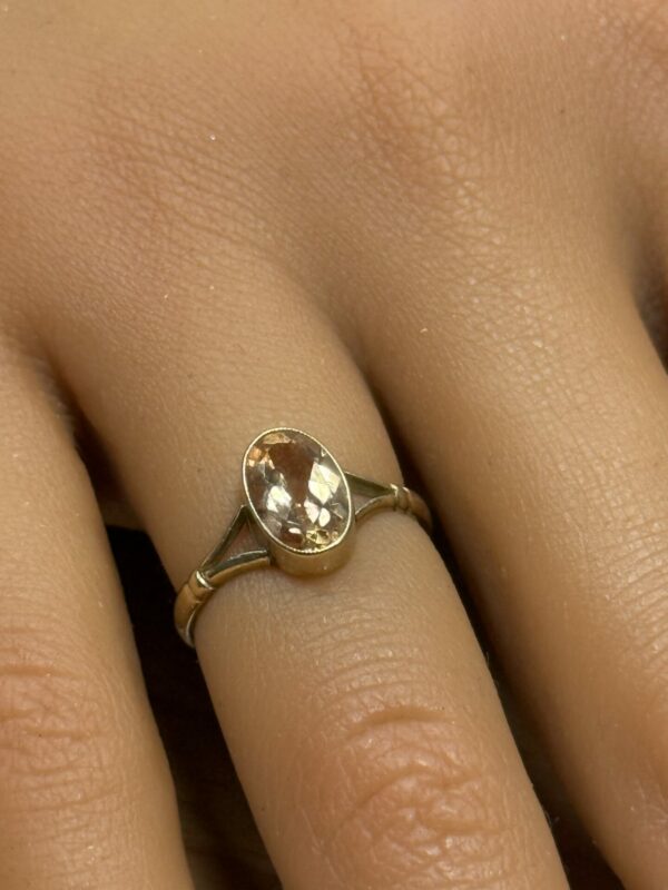 9ct gold citrine ladies child’s ring