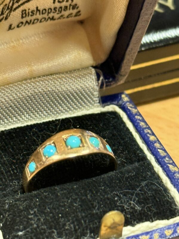 15ct gold and turquoise ring - Image 3