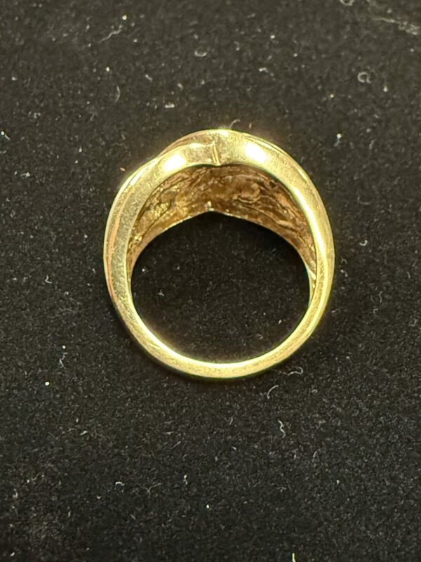 9ct gold and diamond statement ring - Image 4