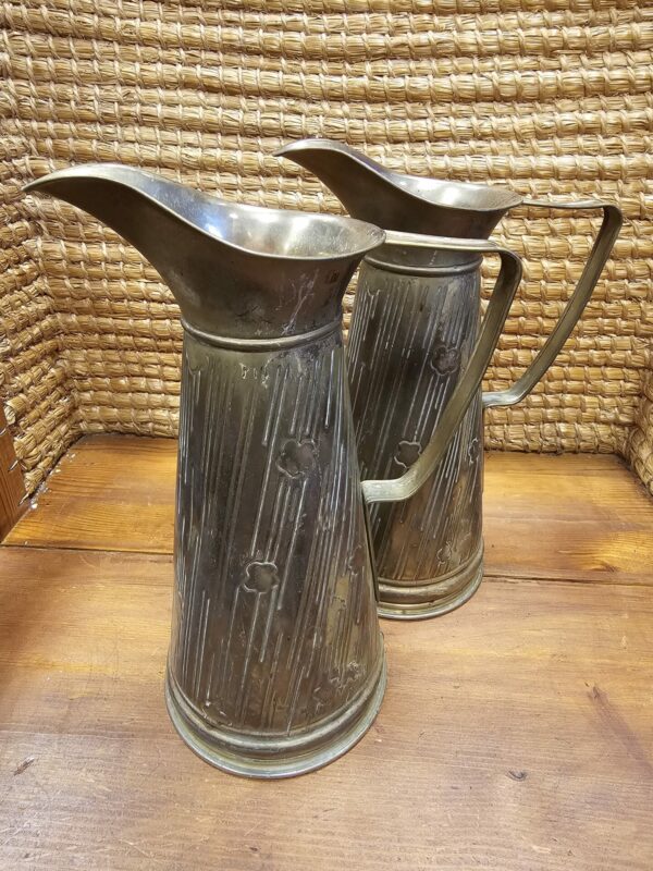 2 Brass Peerage Jugs