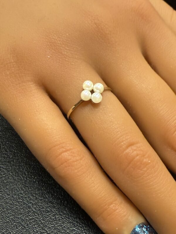 9ct gold and Pearl ring - Image 2