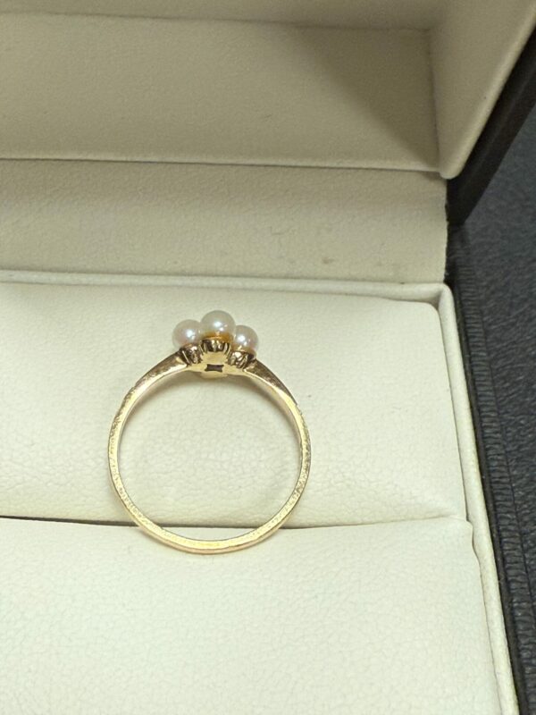 9ct gold and Pearl ring - Image 4