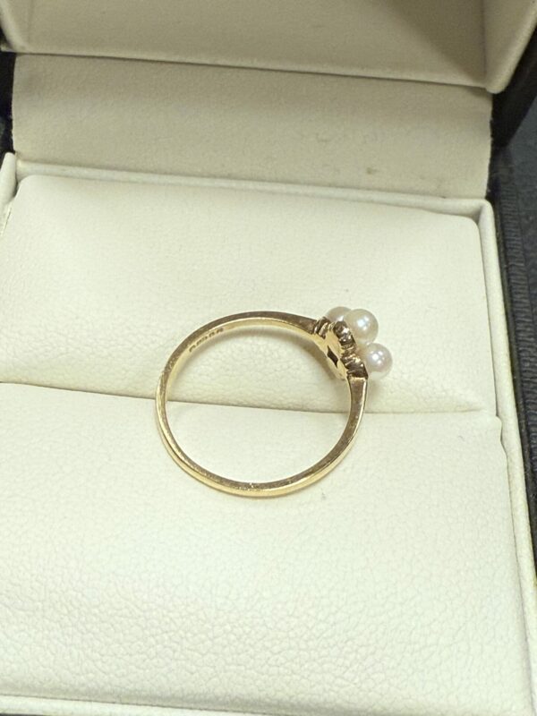 9ct gold and Pearl ring - Image 5