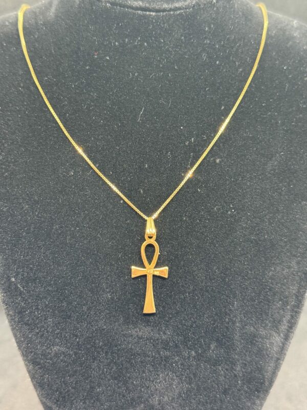 18ct gold vintage ankh key of life Egyptian