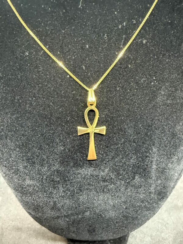 18ct gold vintage ankh key of life Egyptian - Image 2