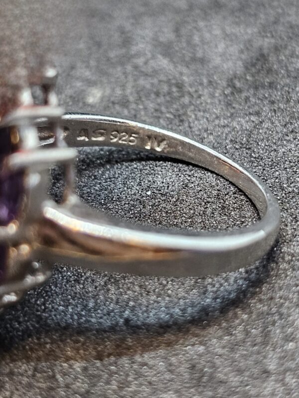 Amethyst and Opal Cocktail Ring - Image 2